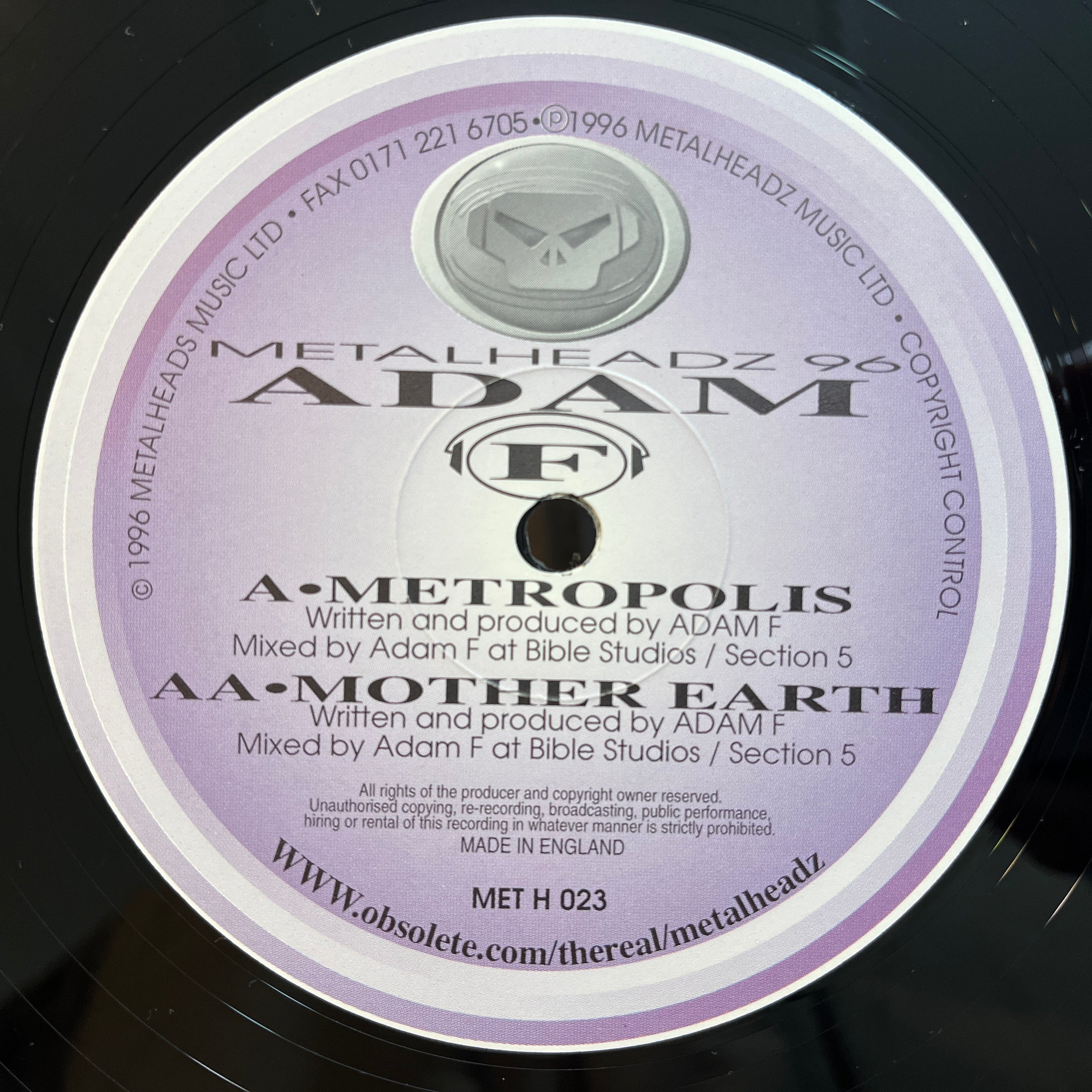 Adam F ‎– Metropolis / Mother Earth – Revelation Time