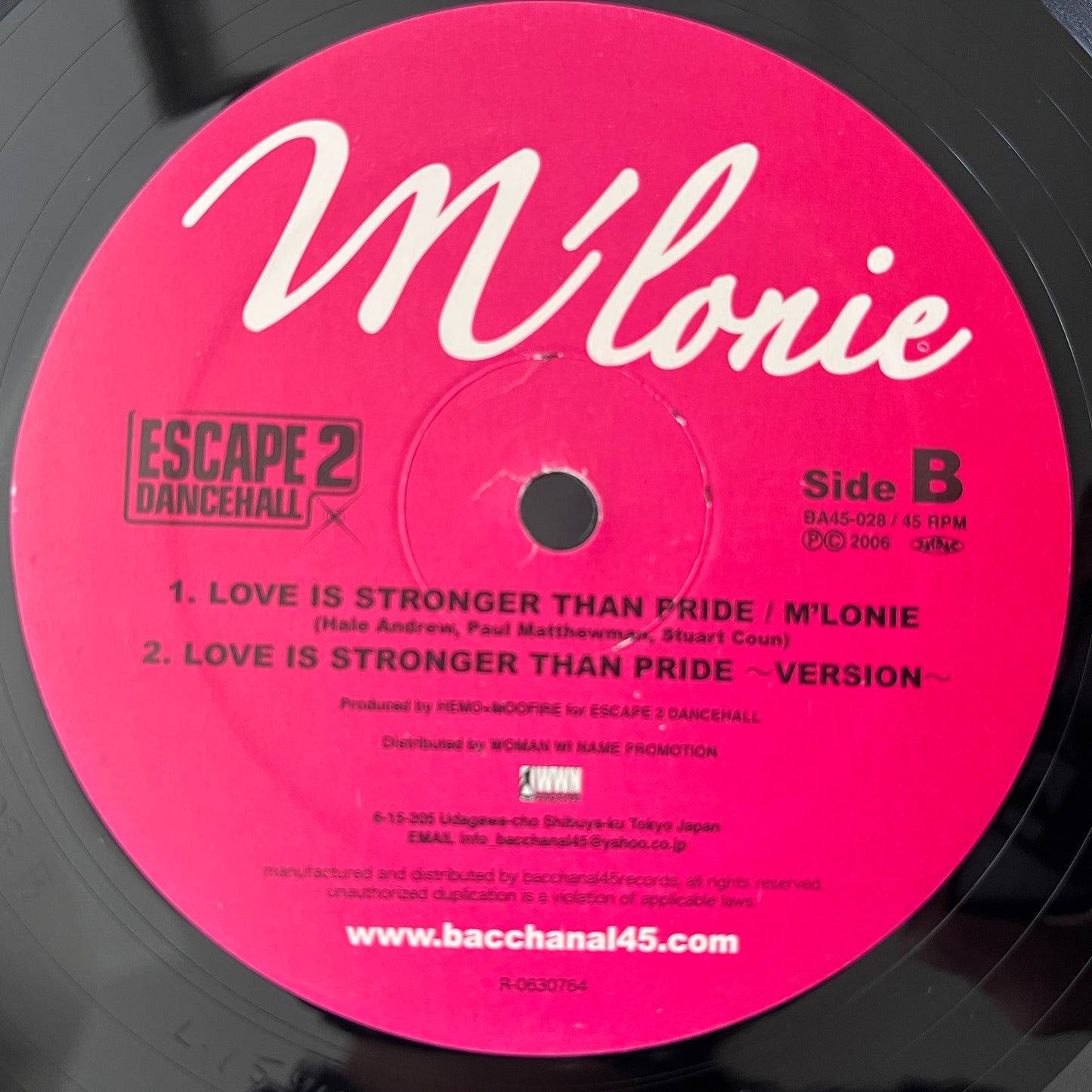 M'Lonie – Lovin' You / Love Is Stronger Than Pride