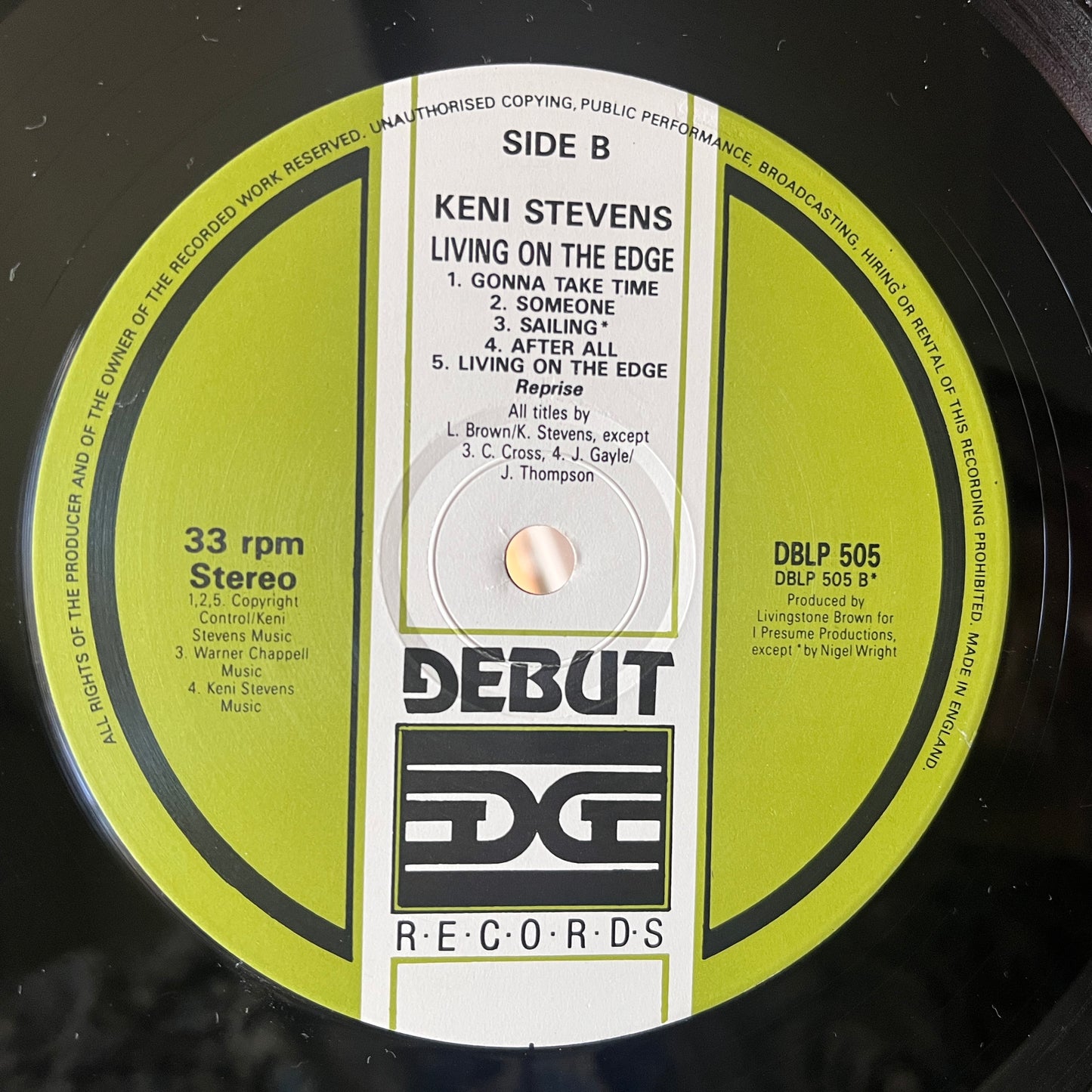Keni Stevens – Living On The Edge