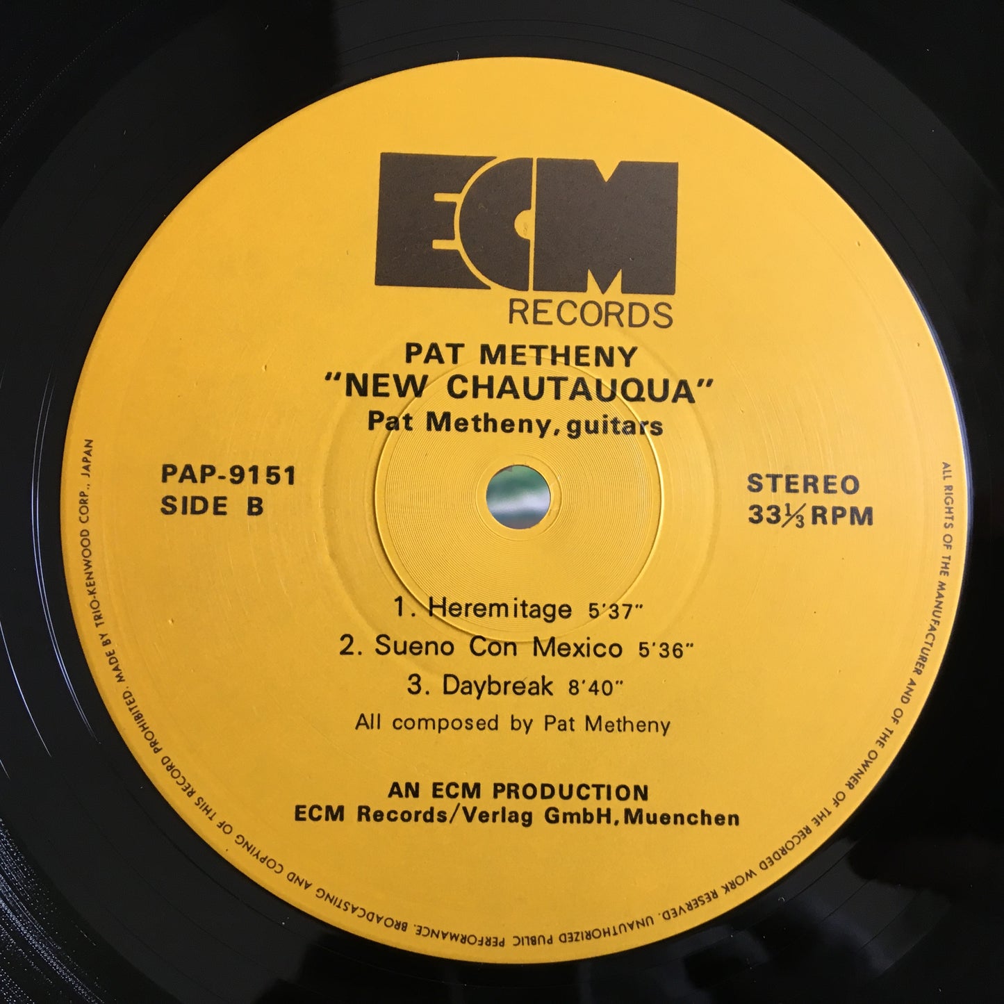 Pat Metheny ‎– New Chautauqua