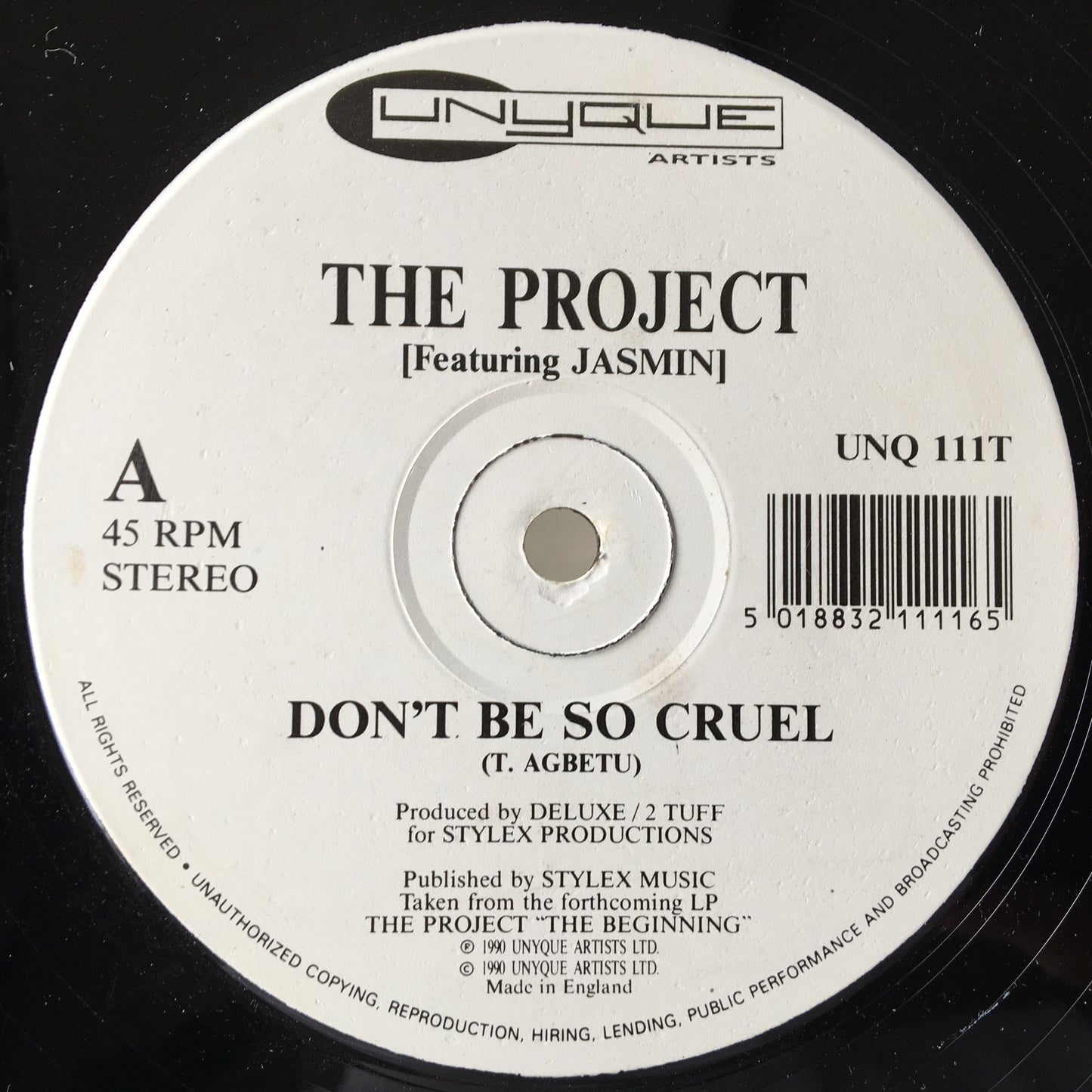 The Project Featuring Jasmin – Don't Be So Cruel