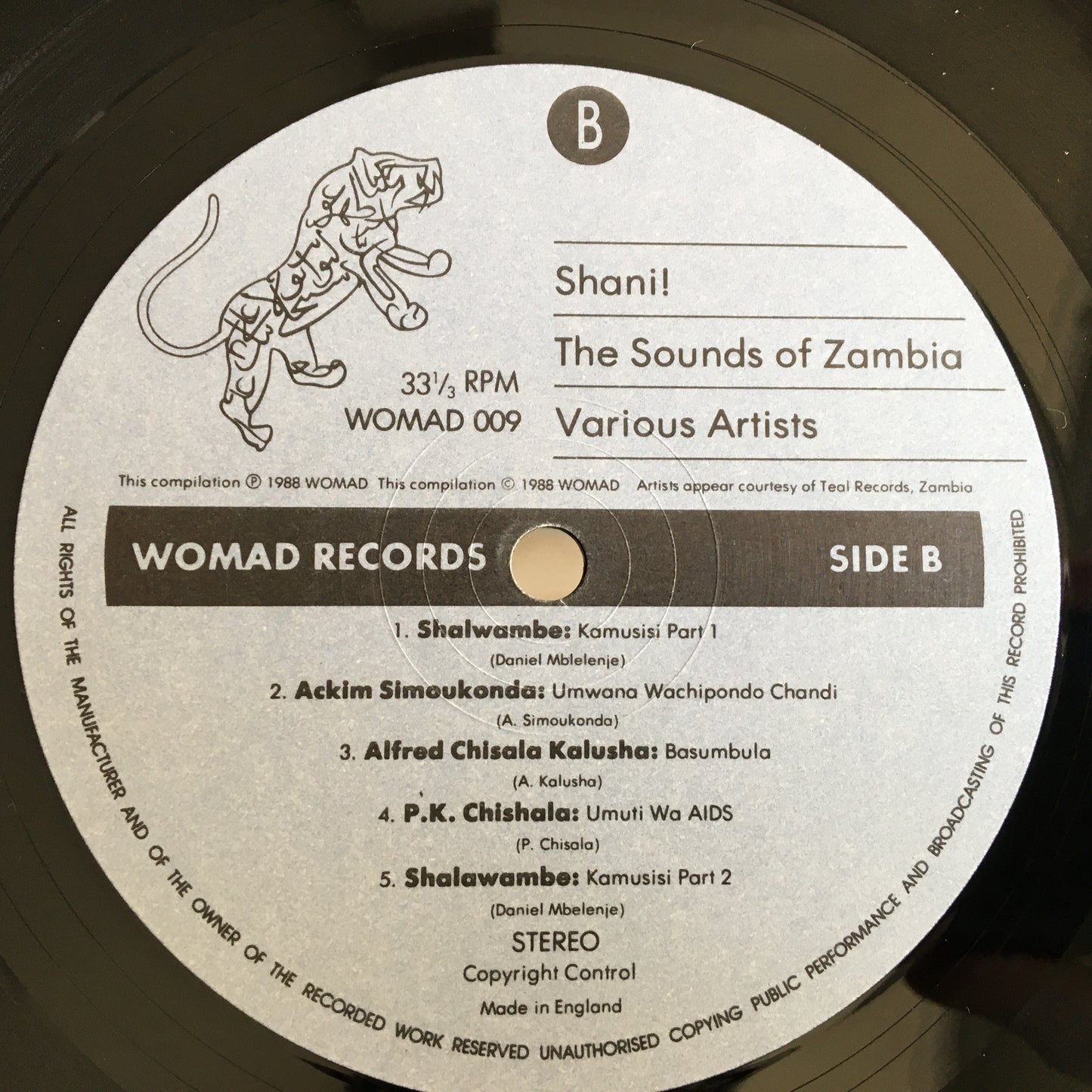 Various – Shani! The Sounds Of Zambia