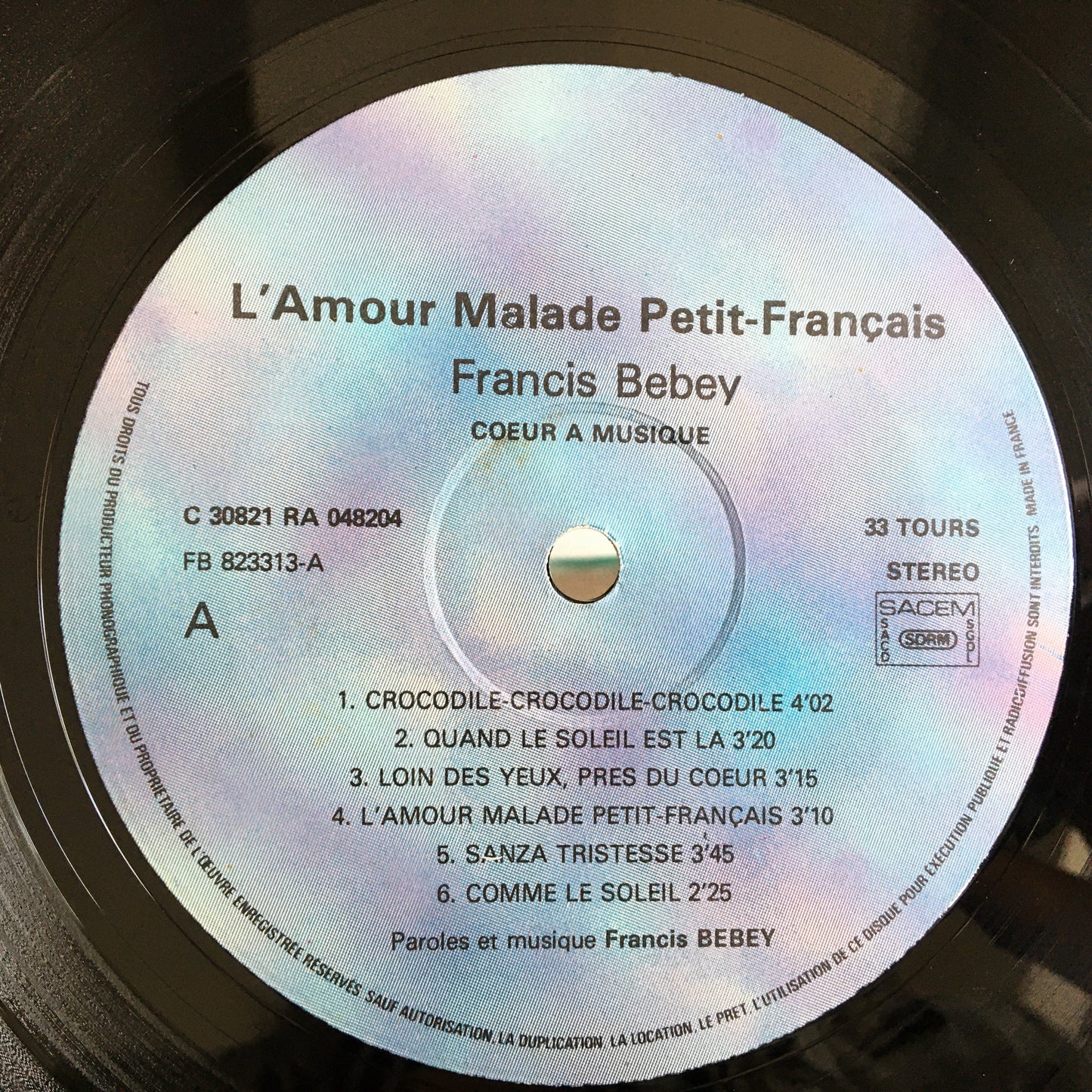 Francis Bebey - L'Amour Malade Petit - 法语