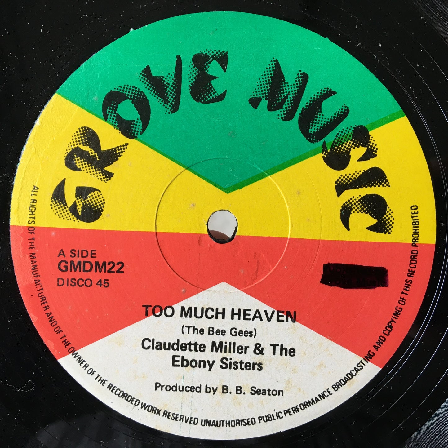 Claudette Miller And The Ebony Sisters – Too Much Heaven