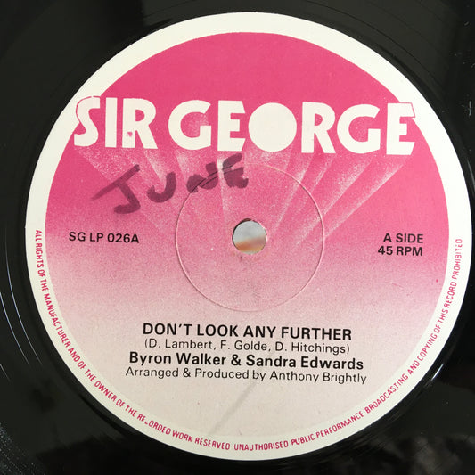 Byron Walker & Sandra Edwards–	Don't Look Any Further