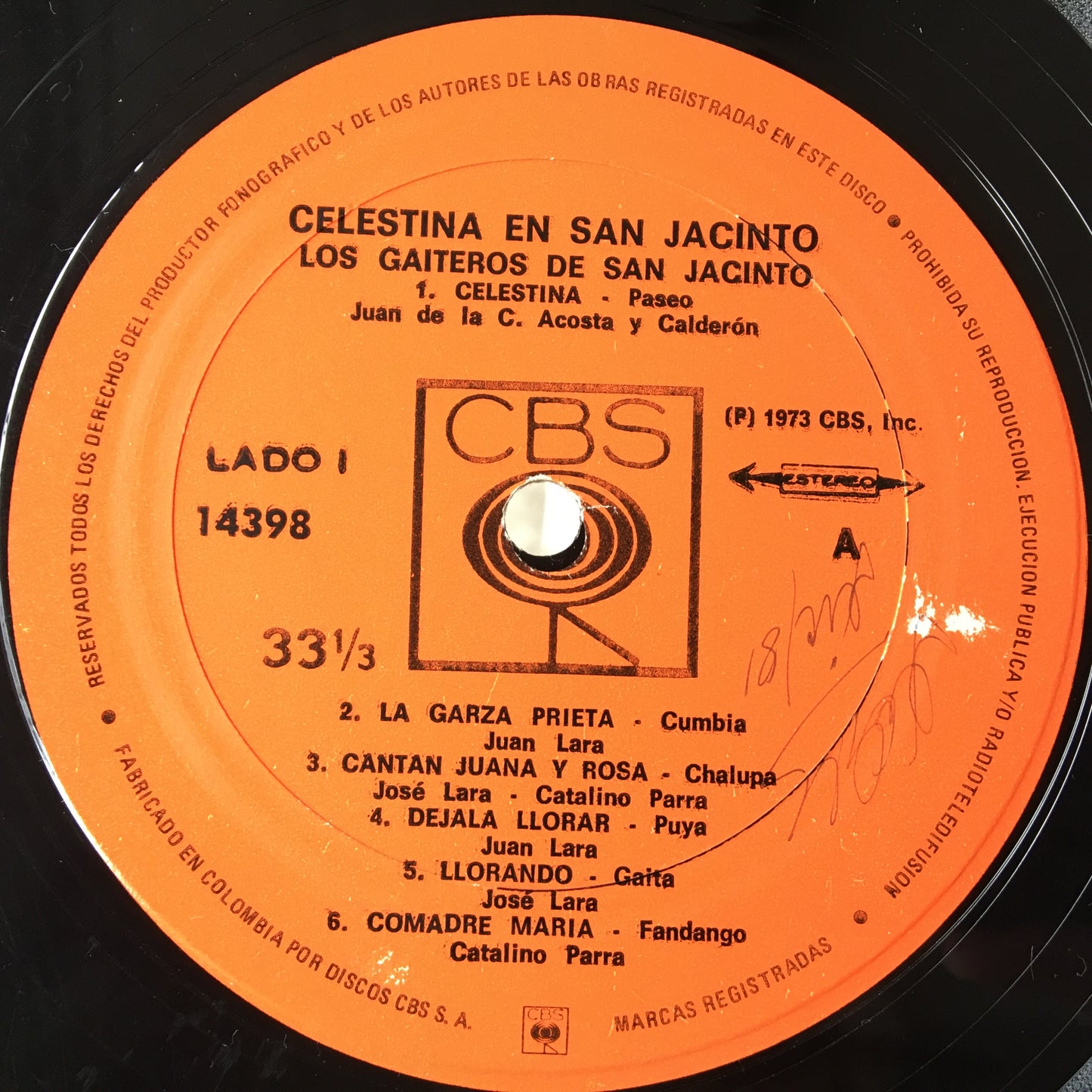 Los Gaiteros De San Jacinto – Celestina En San Jacinto