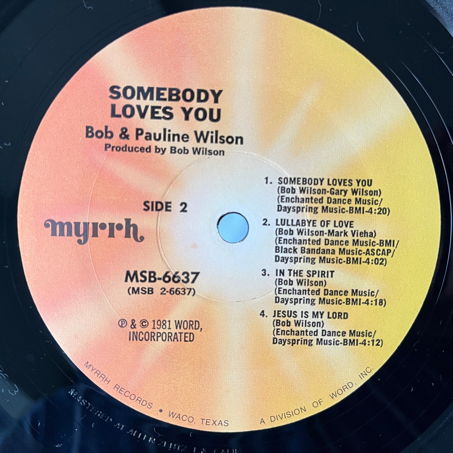 Bob & Pauline Wilson – Somebody Loves You