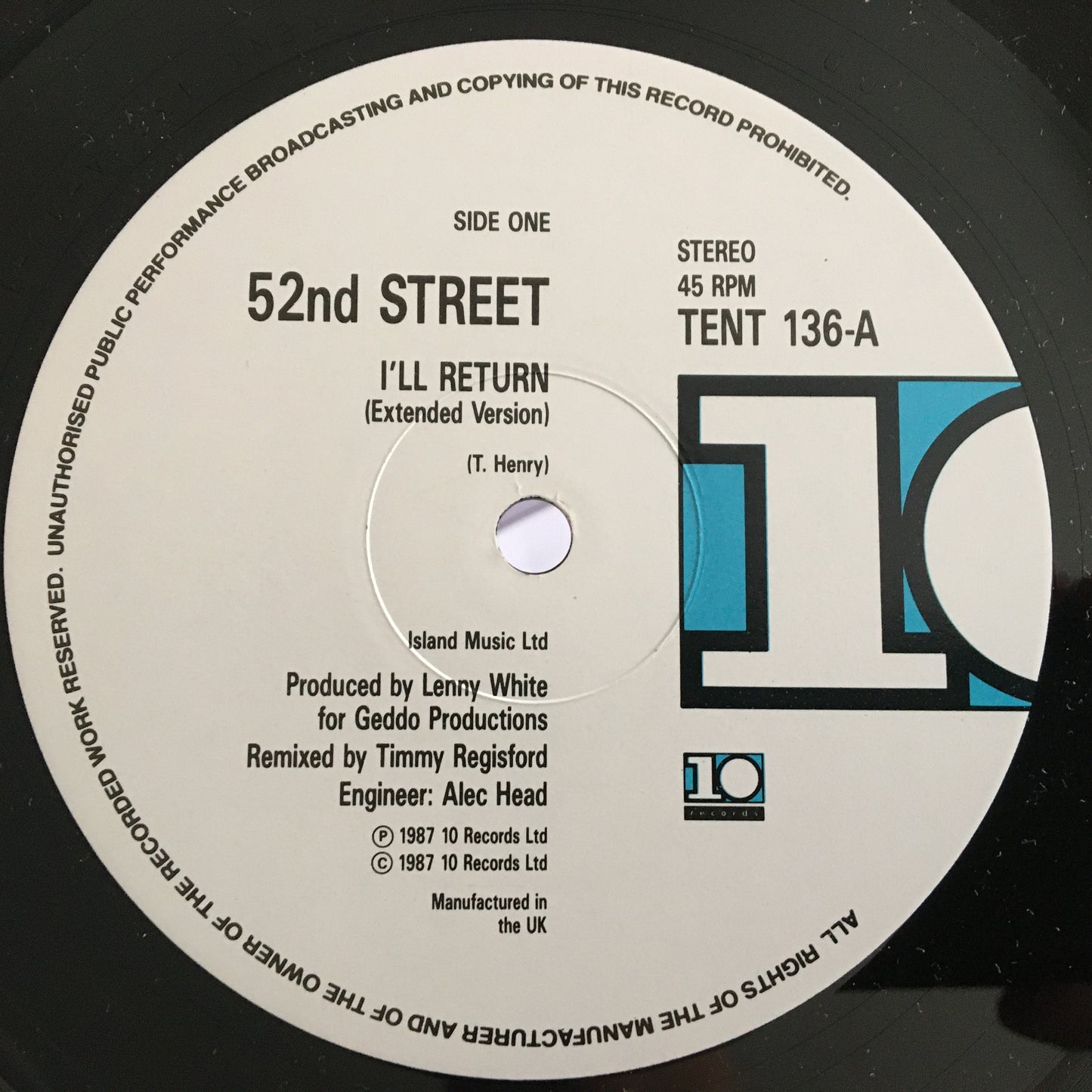 52nd Street - I'll Return