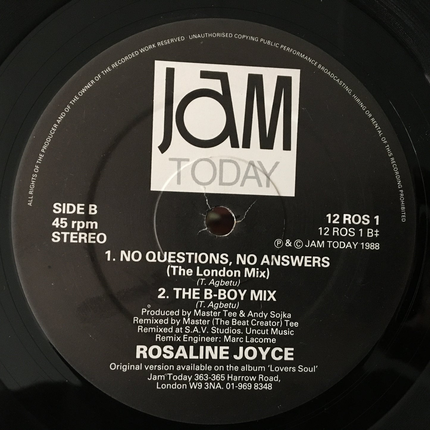 罗莎琳·乔伊斯 – 没有问题，没有答案