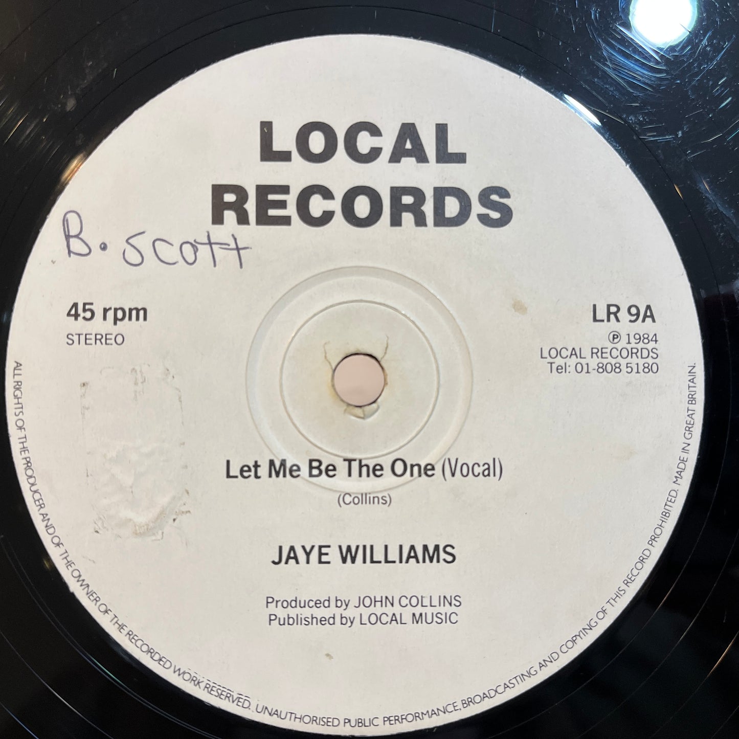 Jaye Williams – Let Me Be The One