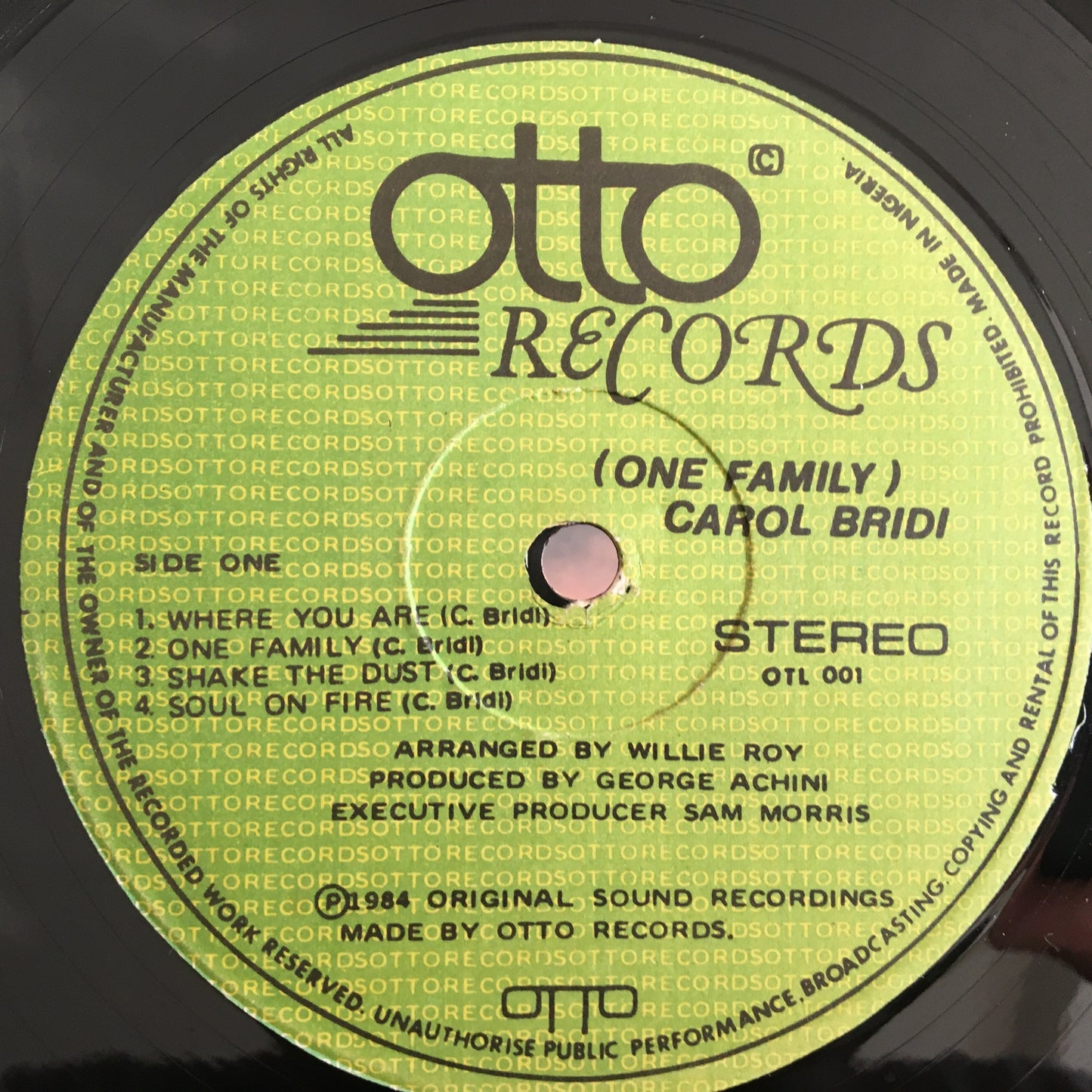 Carol Bridi - One Family