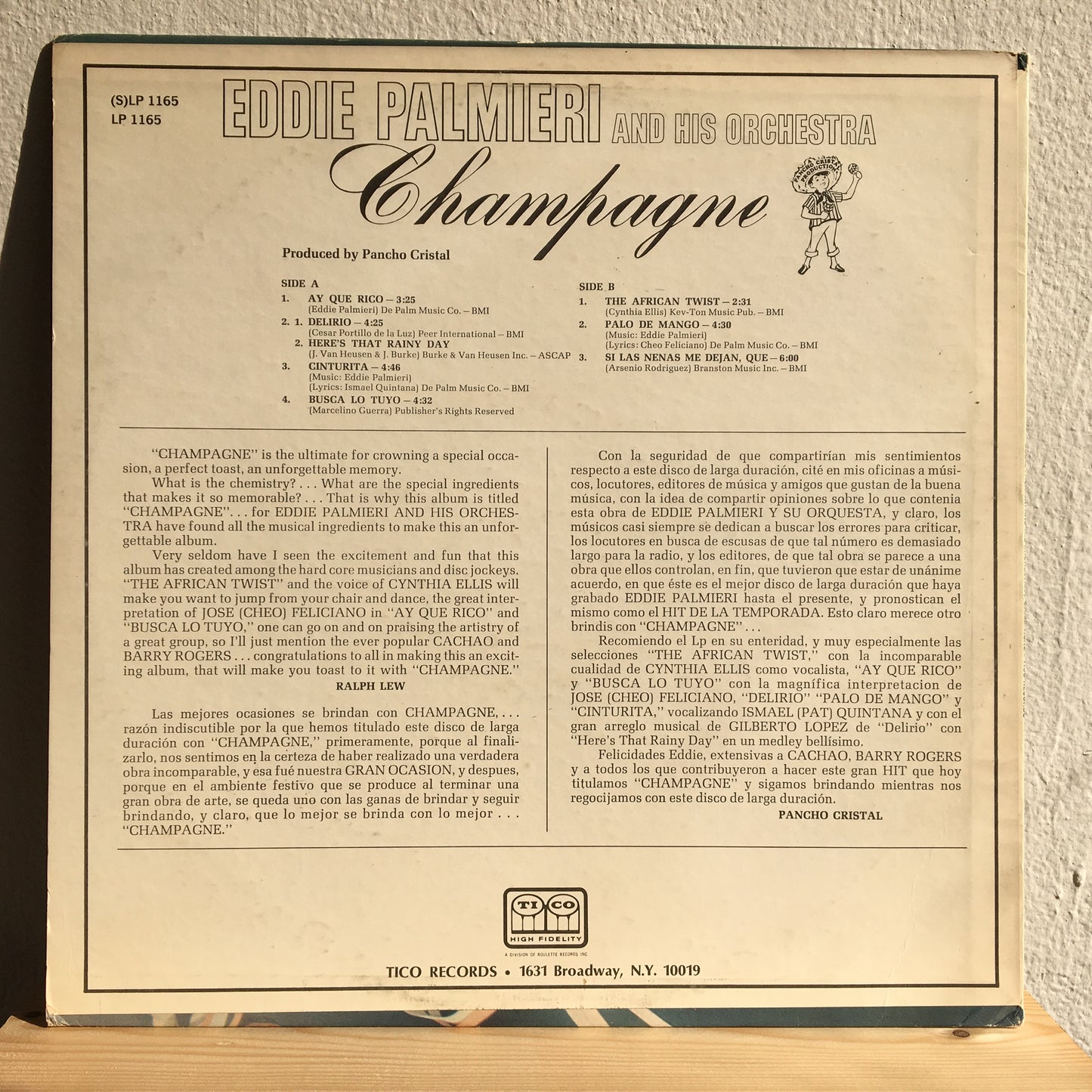 Eddie Palmieri And His Orchestra – Champagne