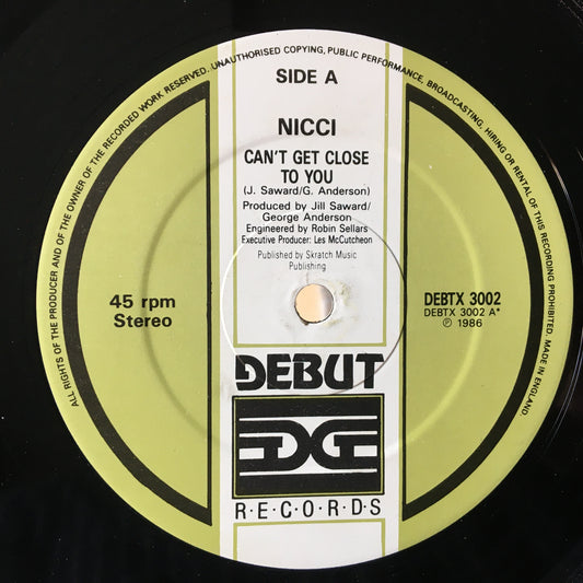 Nicci – Can't Get Close To You