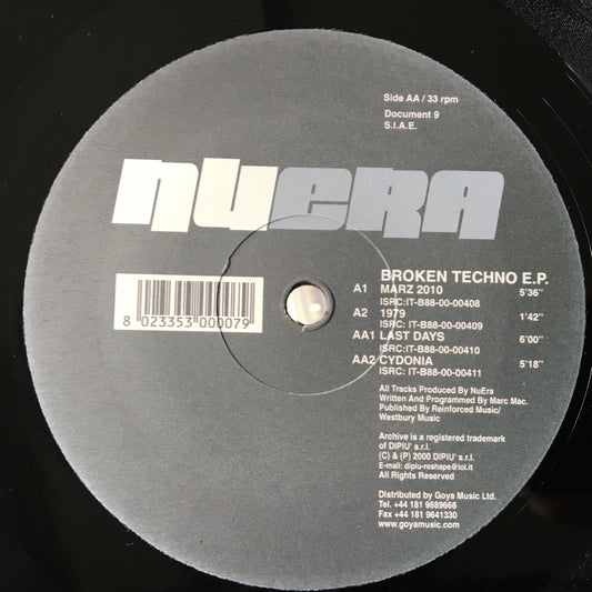 NuEra – Broken Techno EP