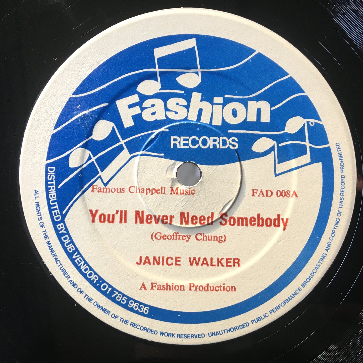 Janice Walker – You'll Never Need Somebody